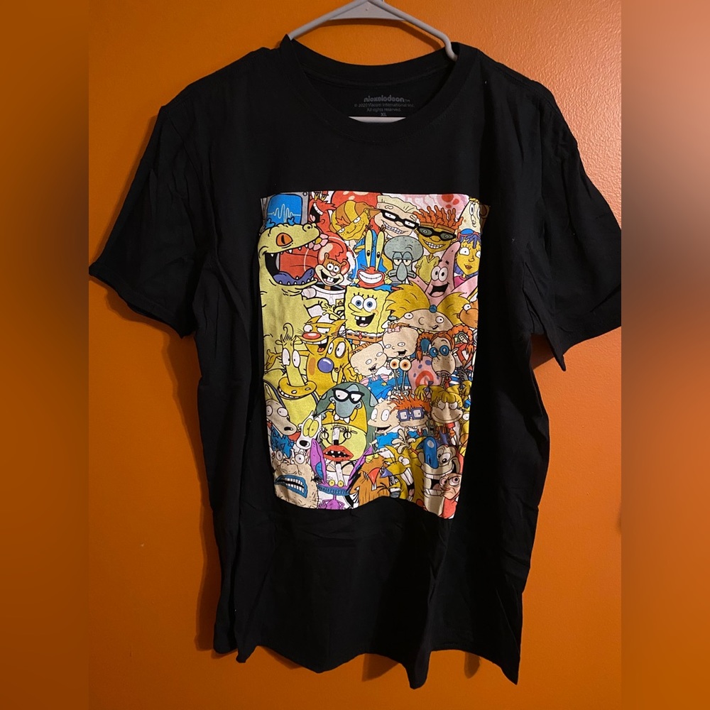 Mens XL Nickelodeon 90s kid cartoon T-shirt